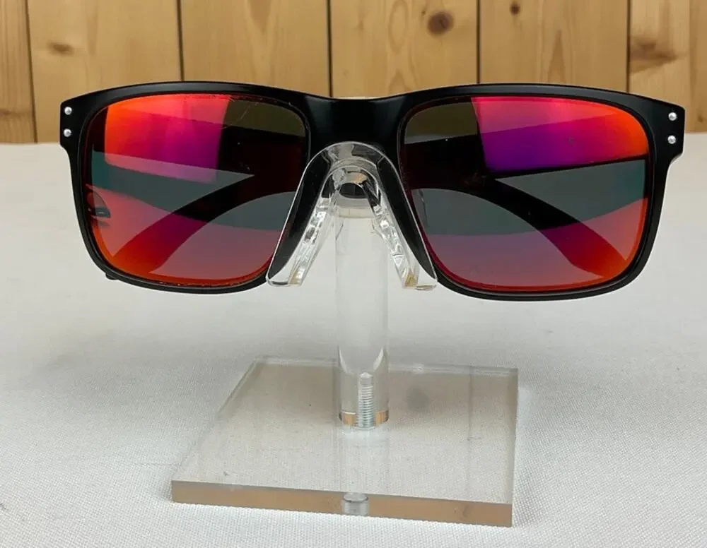 Oakley Holbrook Sunglasses - Matte Black Frame, Prizm Ruby Lenses OO9102